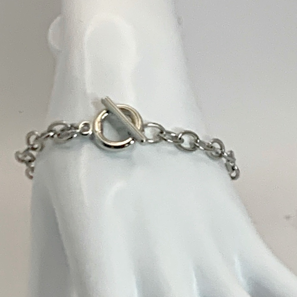 Toggle Clasp Stainless Steel Charm Bracelet Blank. NWOT - Picture 5 of 8